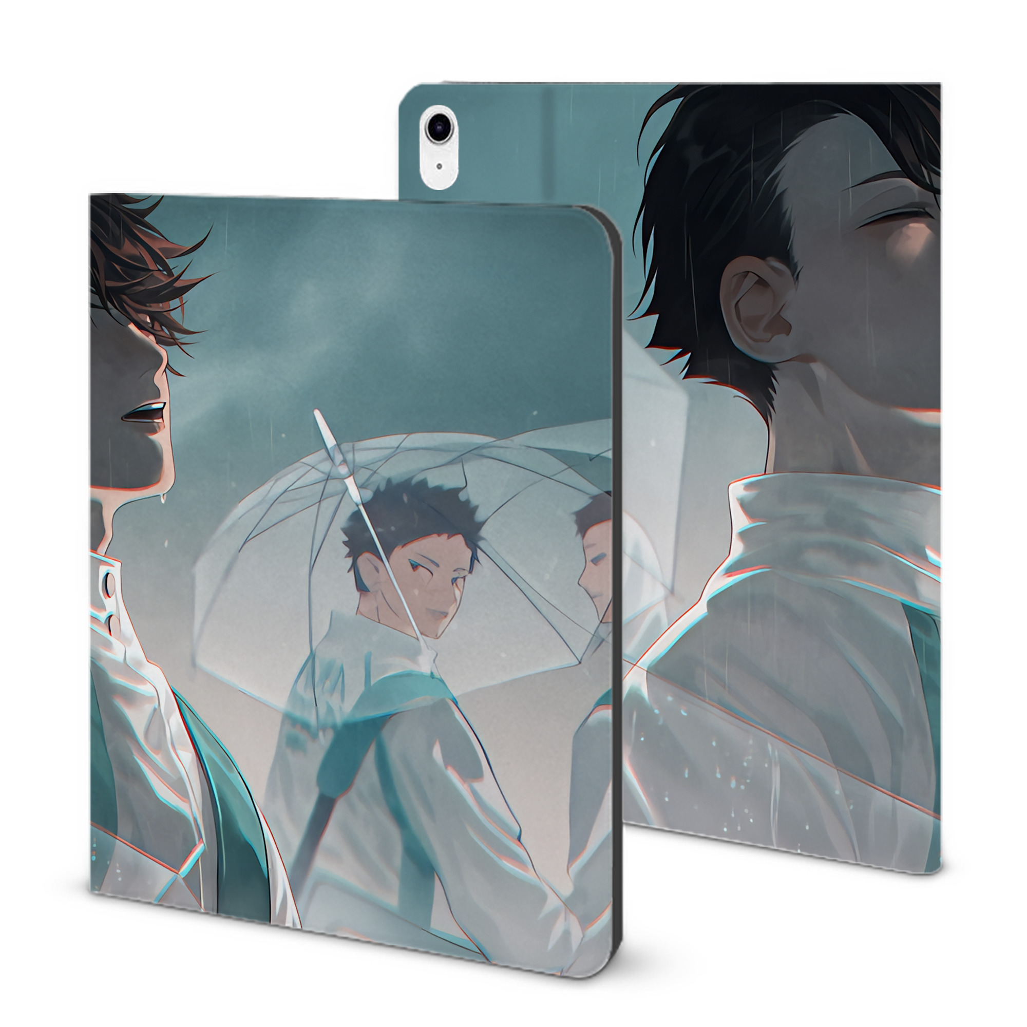 （画像用） ハイキュー!! Haikyu!! IPad ケース ブック型 PUレザー TPU 耐衝撃 軽量 薄型 ペン収納なし 全面保護 IPad 各モデル対応
